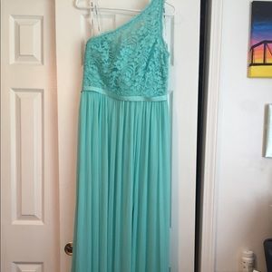 David’s Bridal Spa One Shoulder dress